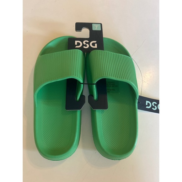 DSG Women's Slides Sandals Green Comfort Slip On Casual Shoes Size 7 - Picture 1 of 3